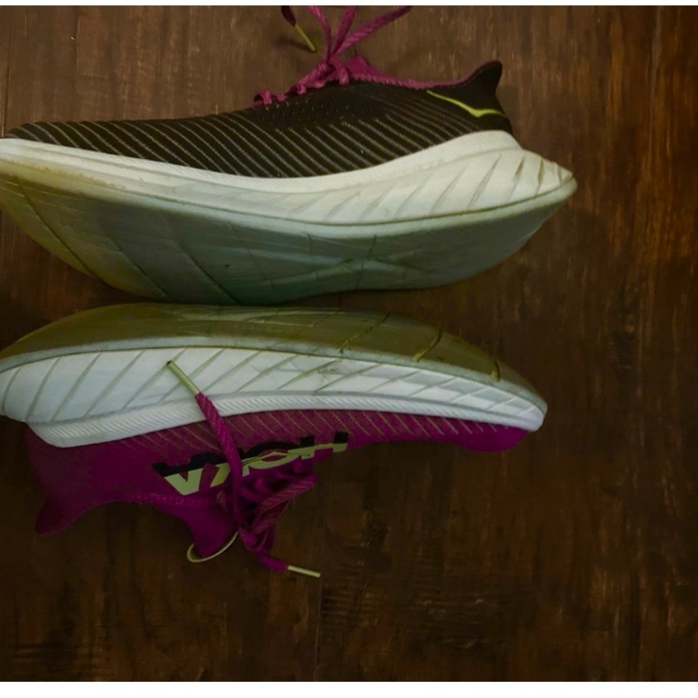 Hoka Womens Carbon X 3 one one Running Shoes Purple, Fuchsia, Black, Size 10 B - Picture 9 of 12